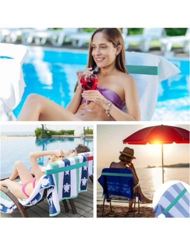 Bandas de Toalla de Playa Tlowesng - Paquete de 4, 88.9 cm