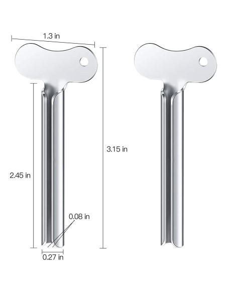 Exprimidor de Tubo de Metal ZOCONE - 12 Piezas, Acero Inoxidable