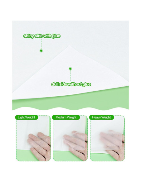 PLANTIONAL Parche de Planchar Doble Cara 20 PCS A4 Adhesivo