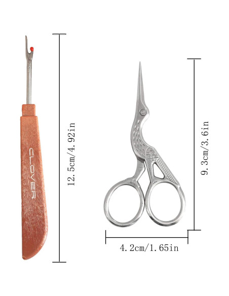 Set de Costura RLECS 5 Piezas con Tijeras de Grulla