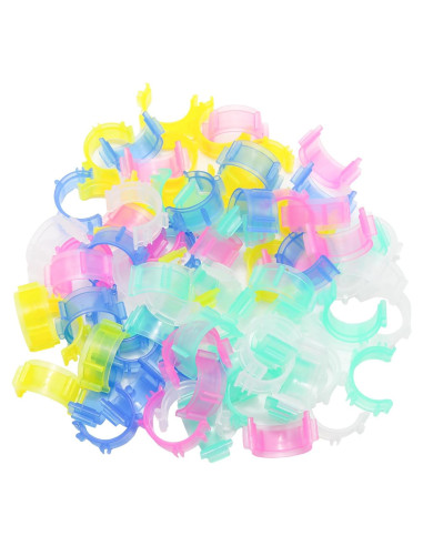 Set de 80 Clips para Bobinas JAKOUE - Sujetadores Coloridos para Hilo