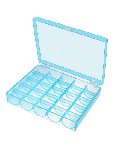 Caja Organizador de Bobinas de Coser Fbshicung 25 Compartimentos
