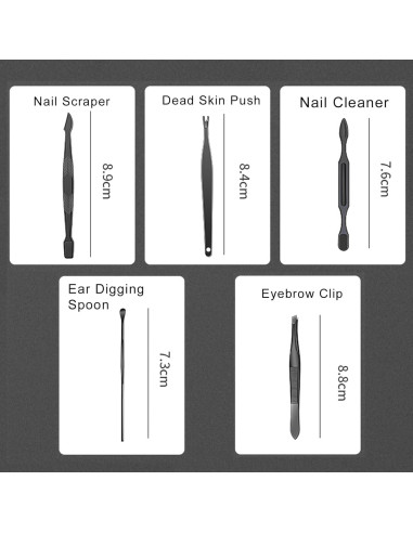 Set de Manicura Profesional 10 Piezas Moreplus con Estuche