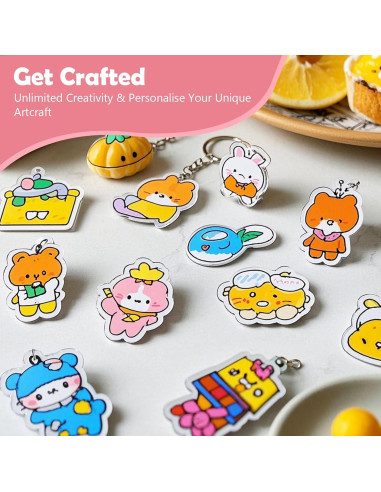 30 Hojas de Shrinky Dink Altdeovk para Manualidades DIY 14.5x10.4cm