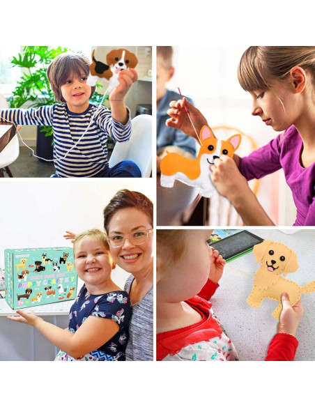 Kit de Costura CiyvoLyeen para Niños - Peluche de Perro DIY