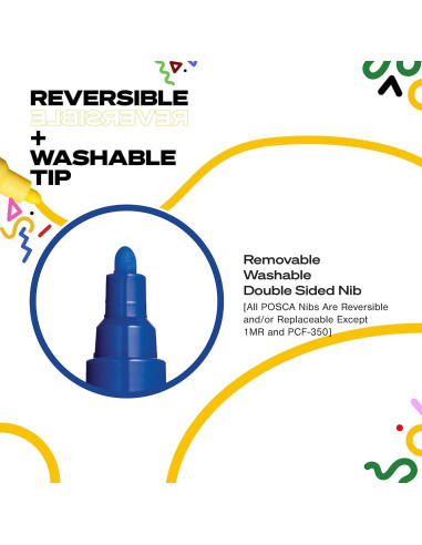 Set de 29 Marcadores de Pintura Posca PC-5M, Punta Media 1.8-2.5mm