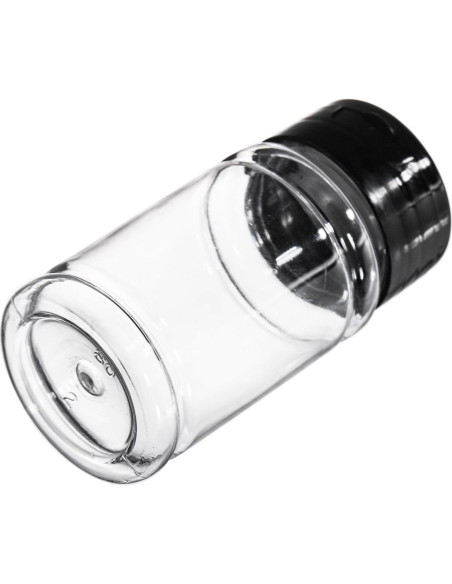 Tosnail 36 Botellas de Especias Plásticas 80ml con Tapas Negras