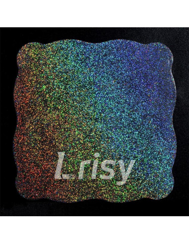 Purpurina Holográfica Extra Fina Lrisy 140g Plateado