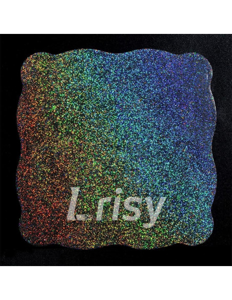 Purpurina Holográfica Extra Fina Lrisy 140g Plateado