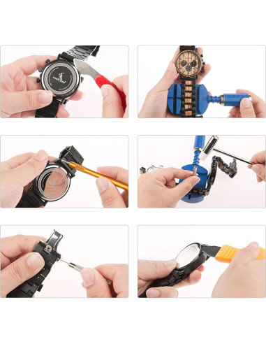 Kit de Herramientas para Reparación de Relojes LIYOU 147 Pcs