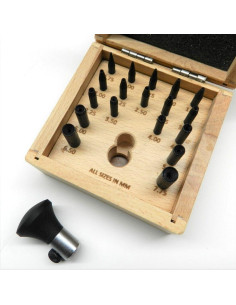 Juego de Punches para Bezel JTS 18 Piezas 0.75 a 7.75mm 2