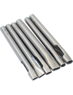 Kit de Punzones Ovalados DGOL - 6 Tamaños para Cuero 2