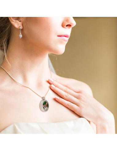 Set de 4 Colgantes Redondos WANDIC de Acero Inoxidable Mate 25mm