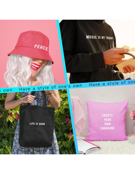 Letras de Planchar Vinilo Blanco Dolmifapro 0.8" 895 Piezas