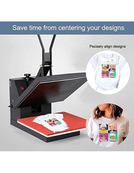 Juego de 9 Piezas de Regla para Camisetas Tietoc - PVC 25.4 cm