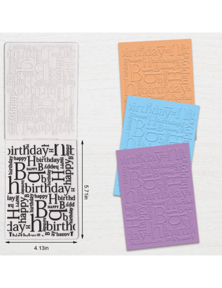 Carpeta de Embossing 3D Hying Feliz Cumpleaños 14.5x10.5cm