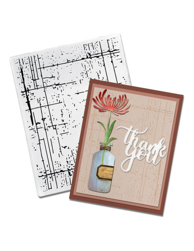 Carpeta de Embossing Texturizada Threetols 15.2x12.1cm