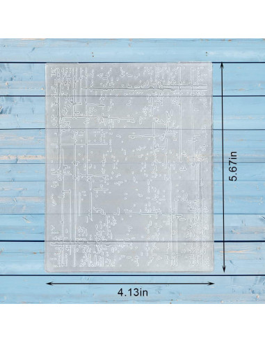 Carpeta de Embossing Texturizada Threetols 15.2x12.1cm