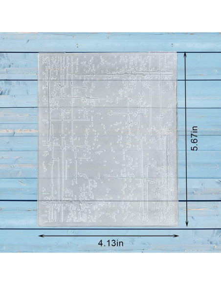 Carpeta de Embossing Texturizada Threetols 15.2x12.1cm