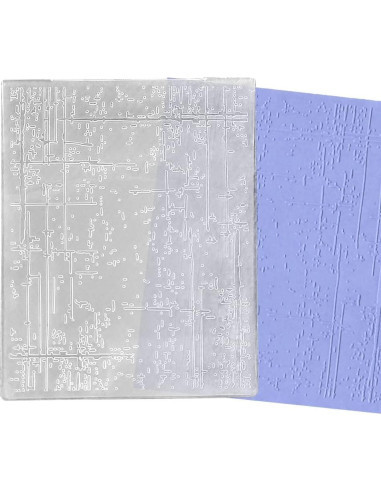 Carpeta de Embossing Texturizada Threetols 15.2x12.1cm