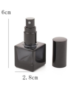 5 Botellas Atomizadoras de Perfume Gyaxiang 8ml Vidrio Negro 2