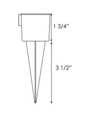 Paquete de 10 medidores de lluvia NYKKOLA 1.5" (3.81 cm) amarillos