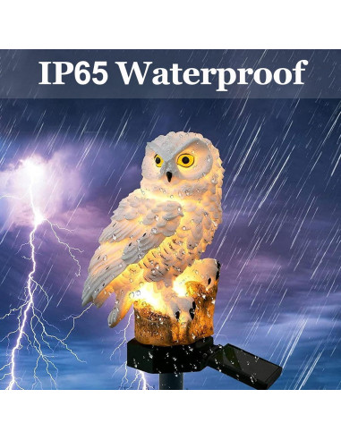 Luz Solar de Jardín DOUBLE 2 C Estaca Búho LED Impermeable