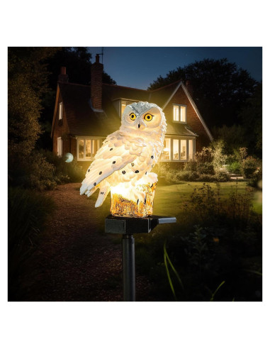 Luz Solar de Jardín XURLEQ Búho Decorativa LED 300g