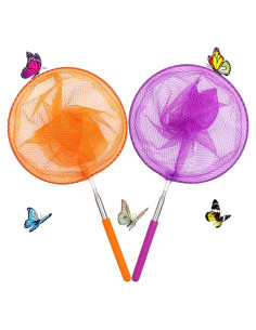 Paquete de 2 Redes de Mariposa HSHTTKL con Mango Telescópico