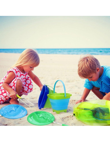 Paquete de 2 Redes de Pesca Telescópicas Hoemwarm con Cubo