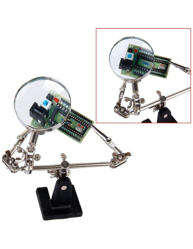 Kit de Herramientas HKWX con Lupa 2.5X para Reparación de Relojes y Joyería