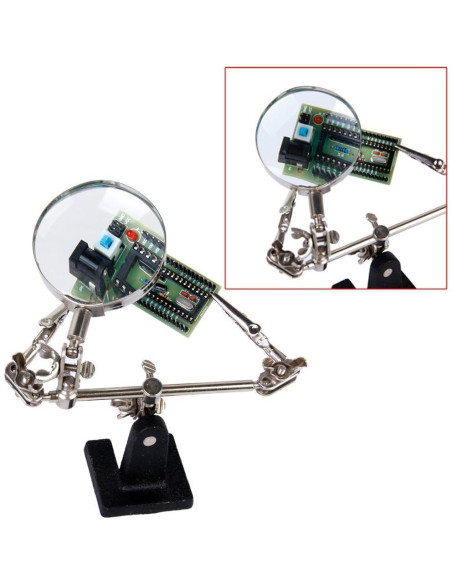 Kit de Herramientas HKWX con Lupa 2.5X para Reparación de Relojes y Joyería