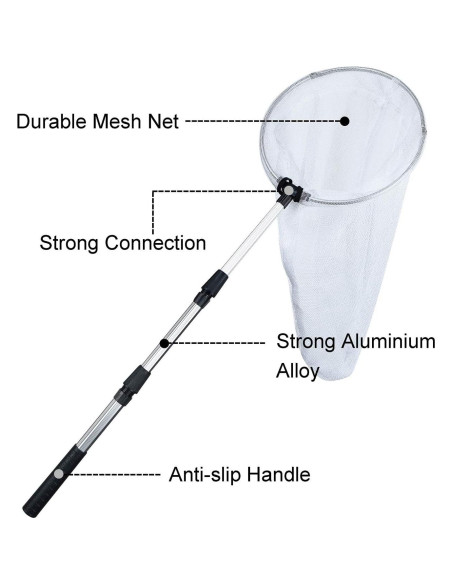Red de Pesca de Insectos Coopay CP001, Mango Telescópico 90 cm
