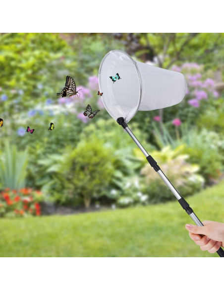 Red de Pesca de Insectos Coopay CP001, Mango Telescópico 90 cm