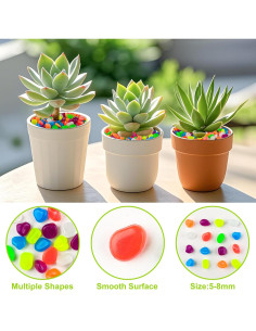 800 Piedras Luminiscentes Brillantes para Jardín y Acuario 2