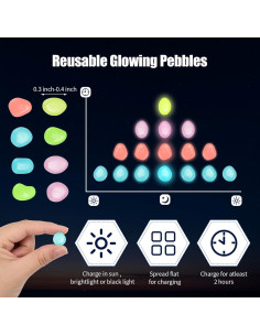 Rocas Brillantes Sasylvia 12000 Pcs para Jardín y Acuario 2