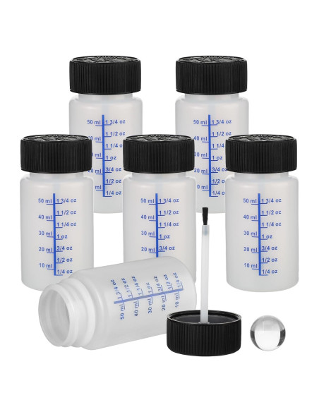 Paquete de 6 Botellas de Retoque de Pintura 60ml con Pincel