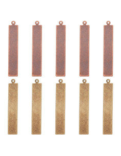 Plantillas de Grabado de Latón PH PandaHall 40pcs 4.06x0.51cm