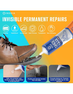 Kit de Reparación de Suelas de Zapatos INSOIA 30 ml Impermeable 2
