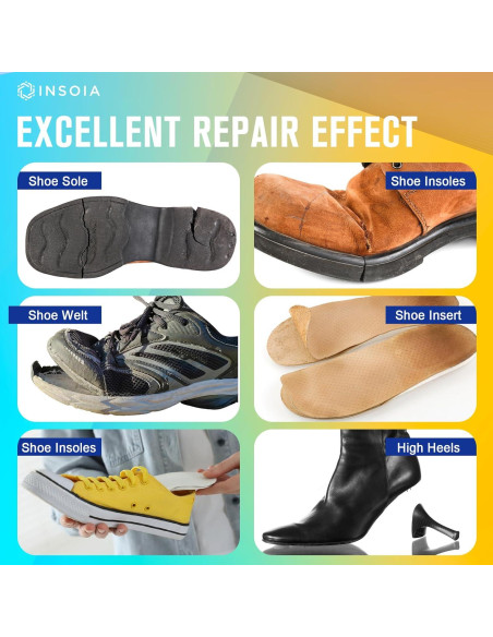 Kit de Reparación de Suelas de Zapatos INSOIA 30 ml Impermeable