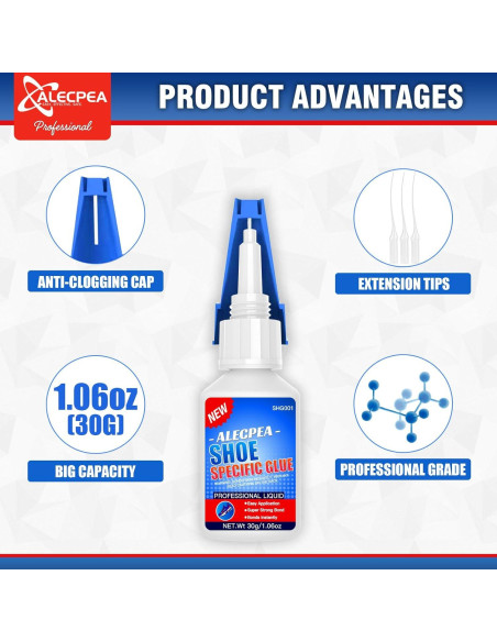 Pegamento para Zapatos ALECPEA 30g - Secado Rápido y Alta Fuerza