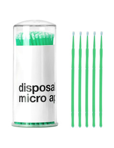 100 Pinceles de Pintura de Retocado Hbxdeco 1.5mm Verde