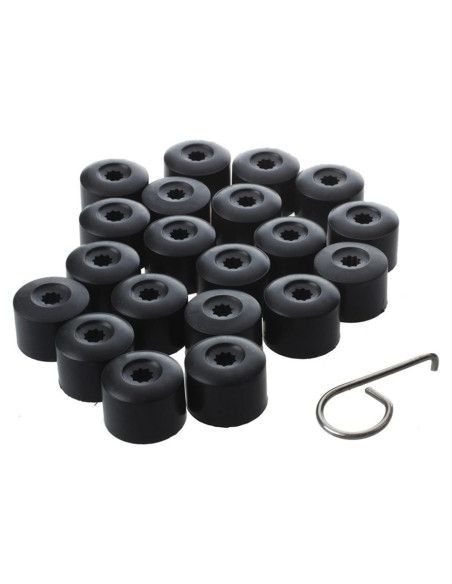 20 Tapas de Tuerca de Rueda Zikefest 17mm para VW Jetta Golf