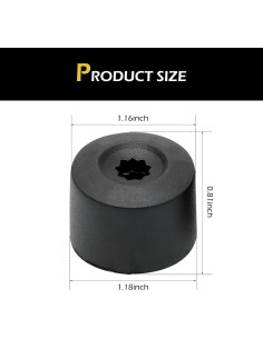 20 Tapas de Tuerca de Rueda Zikefest 17mm para VW Jetta Golf 2