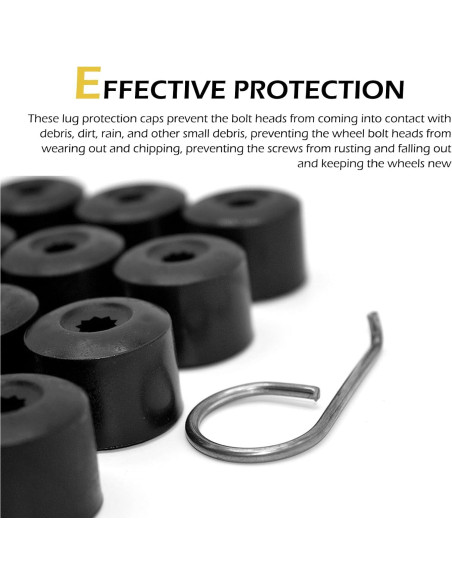 20 Tapas de Tuerca de Rueda Zikefest 17mm para VW Jetta Golf