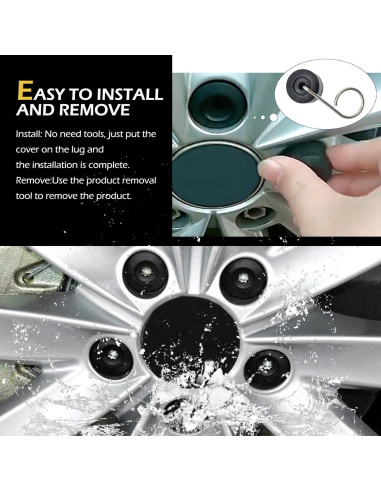 20 Tapas de Tuerca de Rueda Zikefest 17mm para VW Jetta Golf