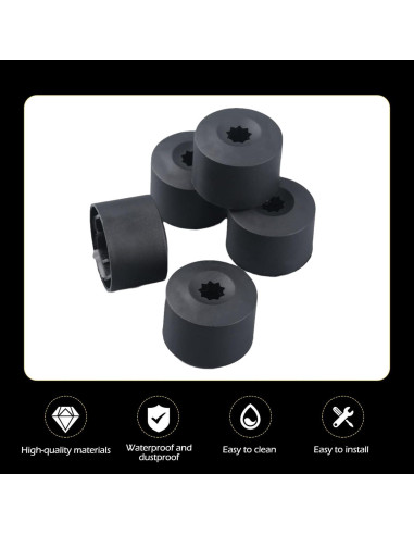 20 Tapas de Tuerca de Rueda Zikefest 17mm para VW Jetta Golf