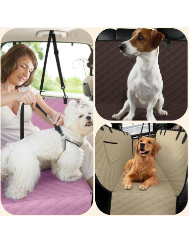 Funda de Asiento para Perros ELONGRIVER Estándar Negra 600D