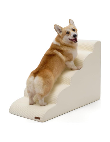 Escalera para Perros Lesure 5 Escalones Beige Antideslizante