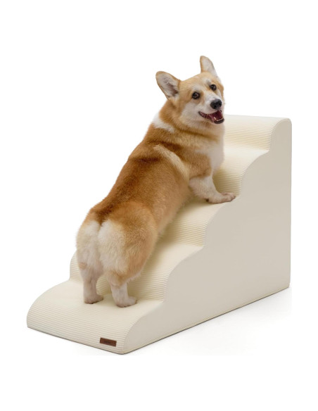 Escalera para Perros Lesure 5 Escalones Beige Antideslizante